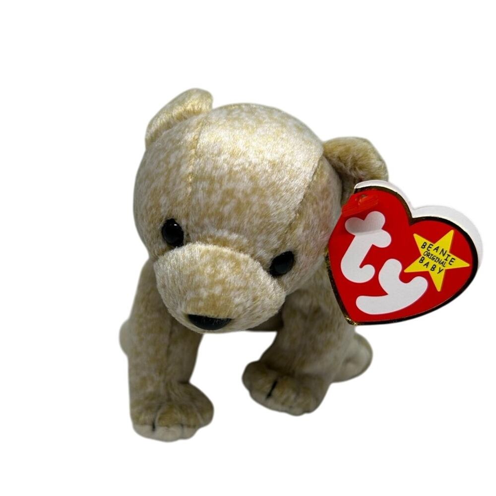 TY BEANIE BABIES ALMOND the BEAR 1999 Plush Stuffed Animal